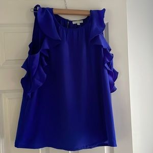 Brilliant blue JADE blouse